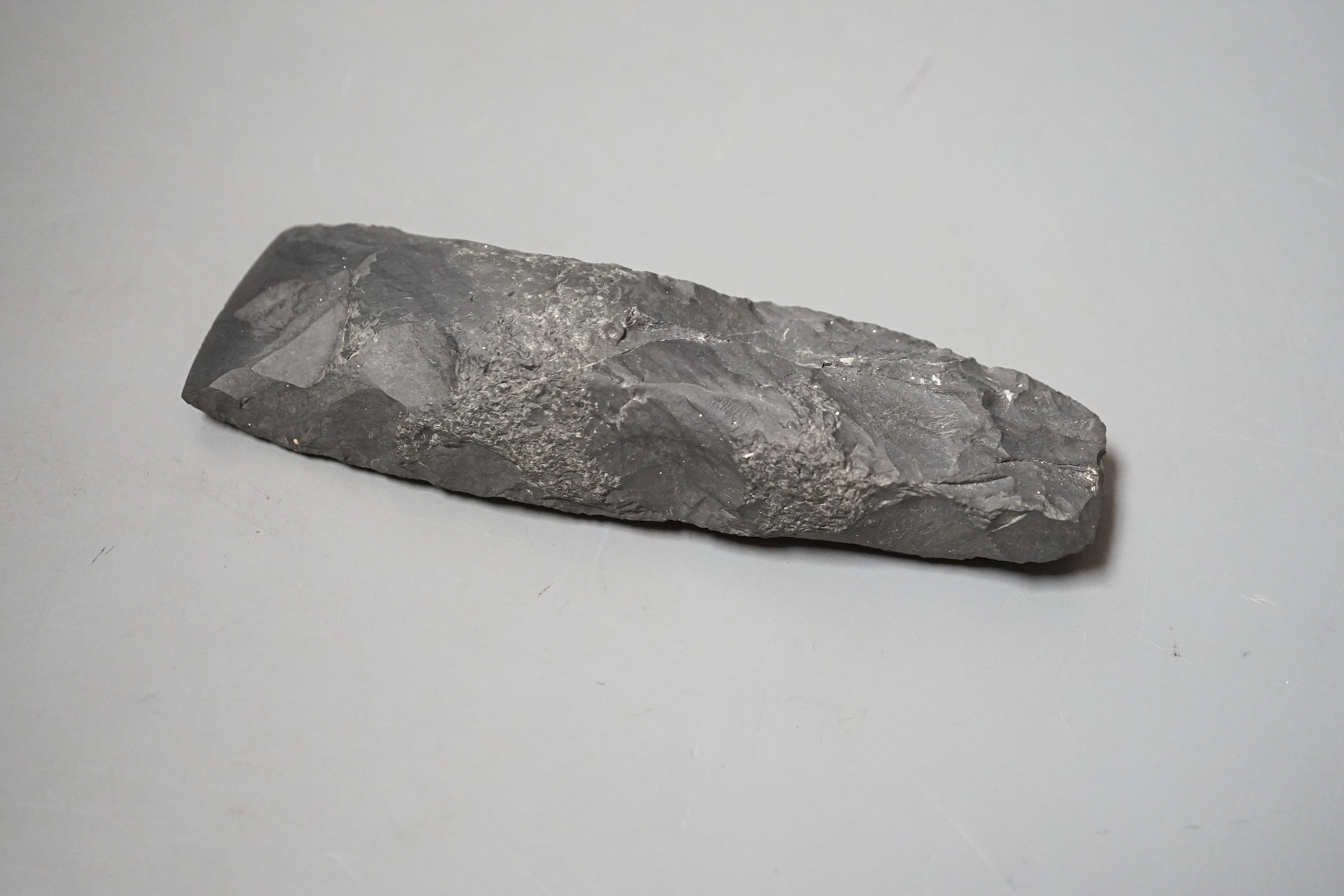 A Maori stone adze (Toki)